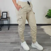 HLAČE DENISA Z ŽEPI 10691 BEŽ - slika 2