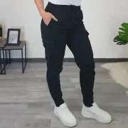 HLAČE DENISA Z ŽEPI 10689 ČRNE