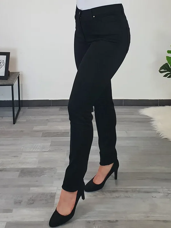 HLAČE DENISA 10698 ČRNE