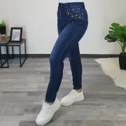 JEANS HLAČE AT852 - slika 3