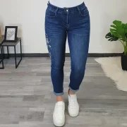 PUSH UP JEANS HLAČE 7/8 MG2932 - slika 4
