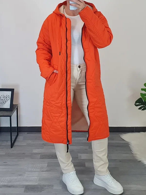 PLAŠČ Kenny S. 393890 ORANŽEN