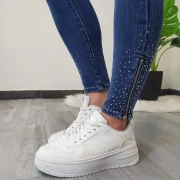 PUSH UP JEANS HLAČE F7166 - slika 4