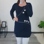 TUNIKA MARIJA TEMNO MODRA - slika 3