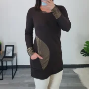 TUNIKA LEONIDA RJAVA - slika 2