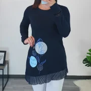 TUNIKA RANDA TEMNO MODRA - slika 2