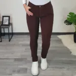 HLAČE LILLY RJAVE