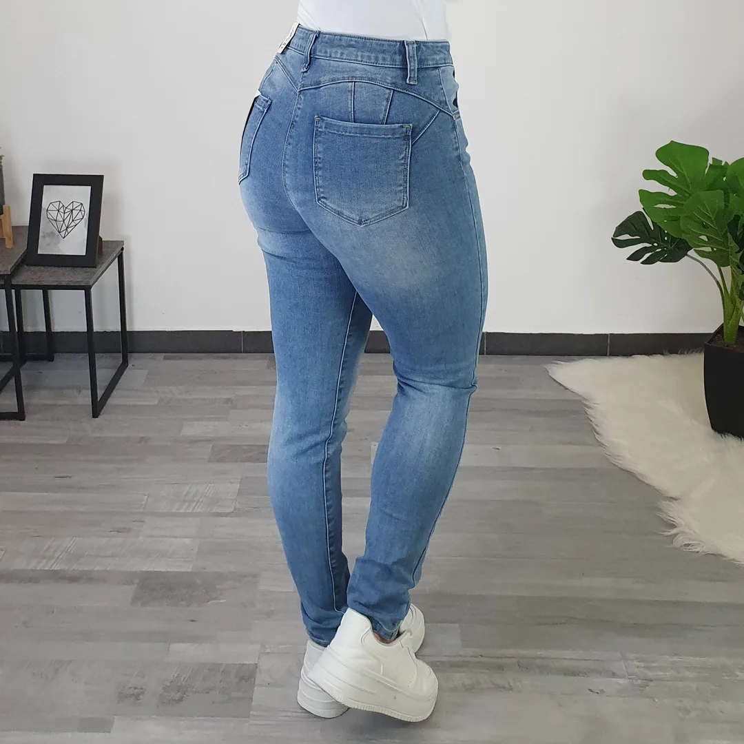 Push up hlače jeans kavbojke PUSH UP JEANS HLAČE CY882 - slika 1