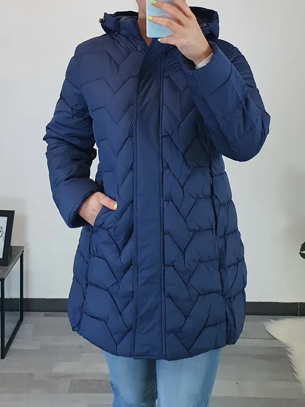 PLAŠČ 23030 TEMNO MODRA