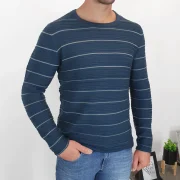 MOŠKA PLETENINA 3713 TEMNO MODRA