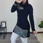 TUNIKA VALERIJA TEMNO MODRA - slika 2