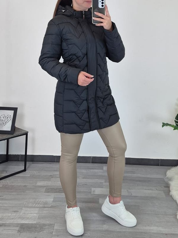 PLAŠČ 23030 ČRNA