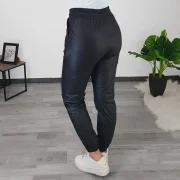 USNJENE HLAČE W900 ČRNE - slika 2