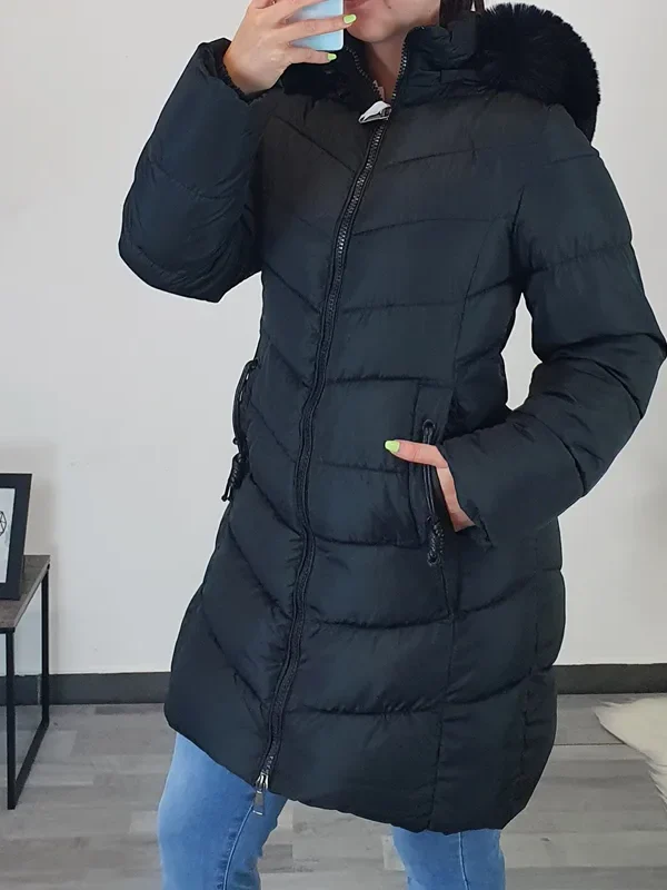 PLAŠČ TY229006 ČRN