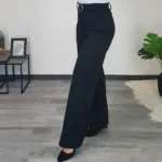 ELEGANTNE HLAČE CVETKA ČRNE
