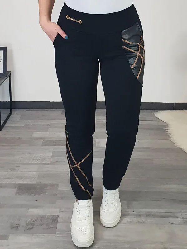 ŠPORTNE HLAČE NARA ZLATE