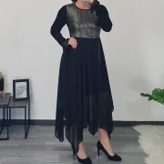 OBLEKA ESTERA ČRNA - slika 2