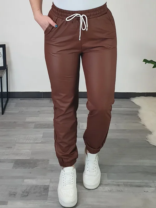 USNJENE HLAČE W900 RJAVE