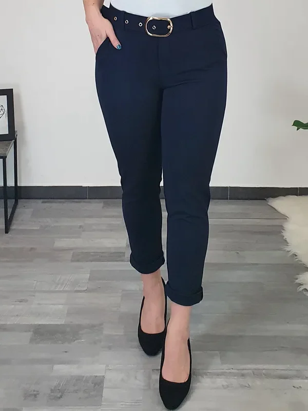 HLAČE 2282 TEMNO MODRE