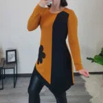 TUNIKA LIZA RUMENO-ČRNA
