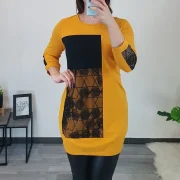 TUNIKA TAMI ČRNO-RUMENA - slika 2