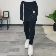 ŠPORTNE HLAČE S KRILOM PETJA SREBRNE