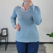 MAJICA META SVETLO MODRA