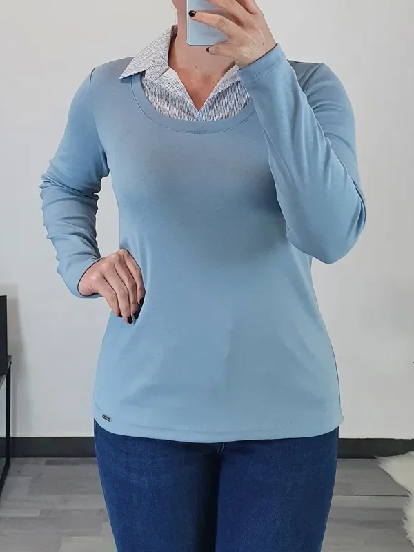 MAJICA META SVETLO MODRA