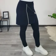 ŠPORTNE HLAČE S KRILOM PETJA TEMNO MODRE - slika 3