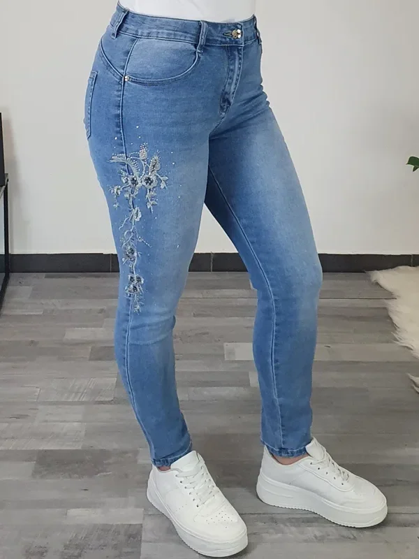 PUSH UP JEANS HLAČE MG3756-A