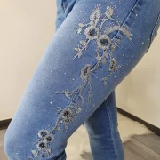 PUSH UP JEANS HLAČE MG3756-A - slika 2