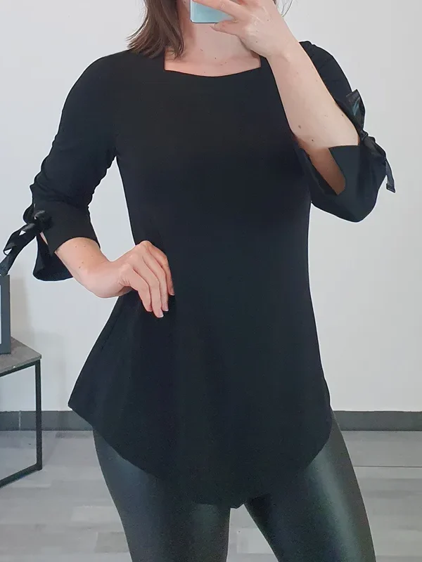 MAJICA VIOLETA ČRNA