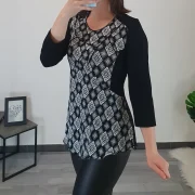 MAJICA NISA ČRNA - slika 2