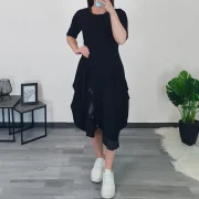 OBLEKA RINA ČRNA - slika 3