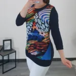 MAJICA LEDA TEMNO MODRA