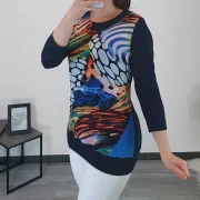 MAJICA LEDA TEMNO MODRA