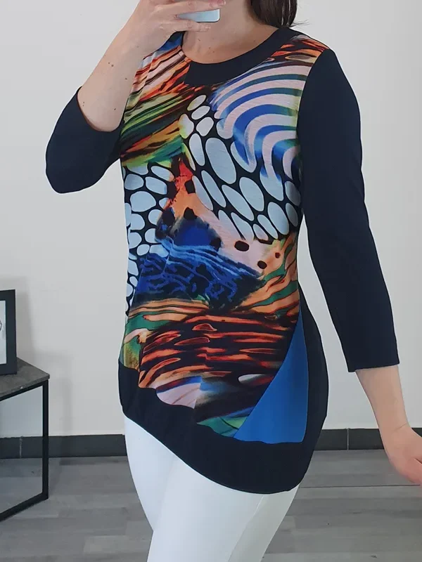 MAJICA LEDA TEMNO MODRA