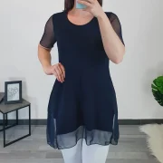 TUNIKA LARINA TEMNO MODRA - slika 2