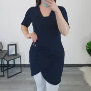 TUNIKA LONA TEMNO MODRA