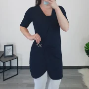 TUNIKA LONA TEMNO MODRA - slika 2