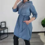 PLAŠČ 2227 MODER