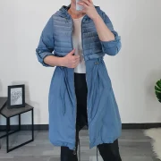 PLAŠČ 2227 MODER - slika 3