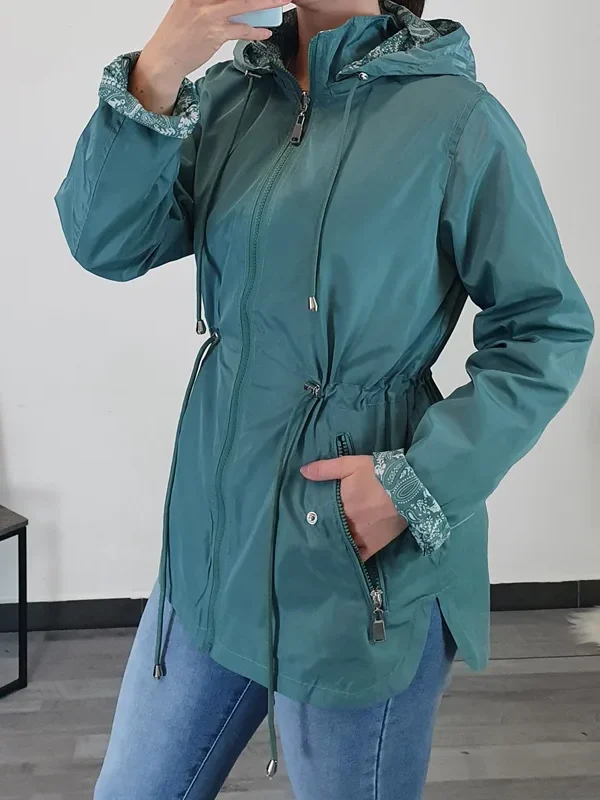 OBOJESTRANSKA JAKNA P3-6308 ZELENA