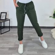 HLAČE 9108 7/8 OLIV