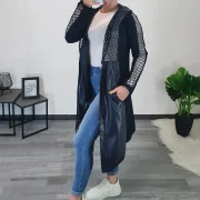 PLAŠČ AURELIJA TEMNO MODER - slika 2