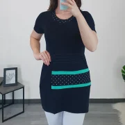 TUNIKA AMY TEMNO MODRA - slika 2