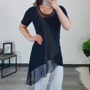 TUNIKA TAMARA TEMNO MODRA - slika 3