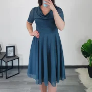 OBLEKA IRINA MODRA - slika 4