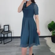 OBLEKA IRINA MODRA - slika 2