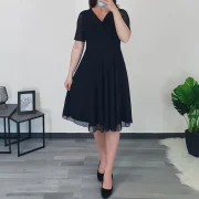 OBLEKA IRINA ČRNA - slika 3